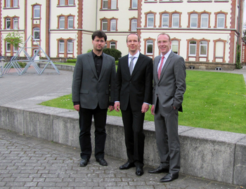 Drei Professoren: Carsten Gips, Philipp Boysen und Michael Mohe.